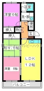 サンガーデン春日【105号室】の間取り