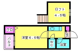 タートル弥永【106号室】の間取り