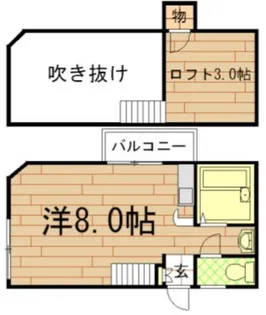 コーポ日佐【201号室】の間取り