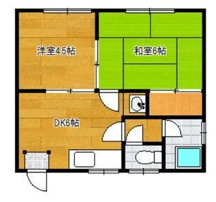 中江コーポ【1階】の間取り