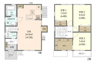 福岡県春日市須玖北2丁目【一戸建】の間取り