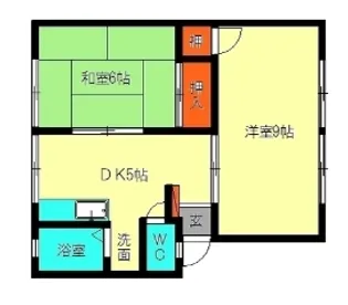 ハイツ・メサ【101号室】の間取り