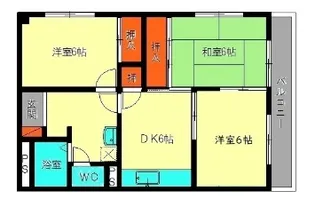 ヴィファイブ河波【301号室】の間取り