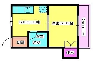 シティコーポ荒川【305号室】の間取り