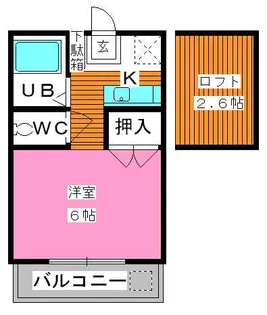 ベルーナふくとみ【2階】の間取り