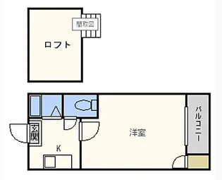 コスモシャトー【101号室】の間取り