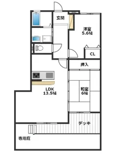 ディアコート【1階】の間取り