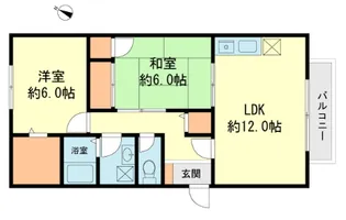 ラ・ポート・リーベンス B棟【2階】の間取り