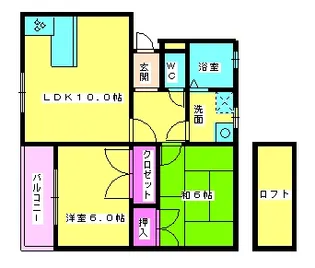 グランディール春日【202号室】の間取り