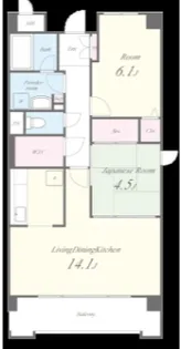 セピアコート博多南【5階】の間取り