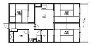 第1ハイタウン春日【401号室】の間取り