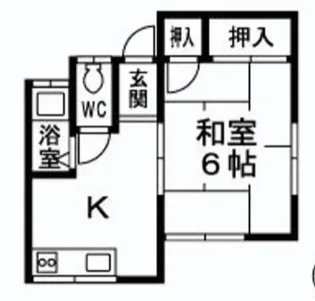 大谷ハイツ【102号室】の間取り