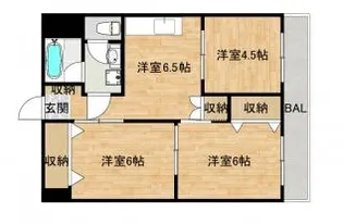 南福岡渡辺ビル【408号室】の間取り
