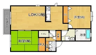 コモンシティ紅葉ヶ丘西【201号室】の間取り