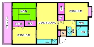 ベルシャンテ半田【402号室】の間取り