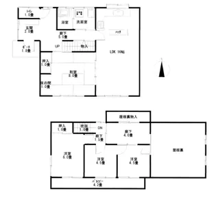 福岡県福岡市博多区諸岡3丁目【一戸建】の間取り