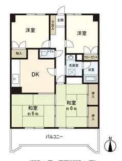 ホワイトコーポ大谷【502号室】の間取り