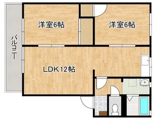 ファミール下白水【101号室】の間取り