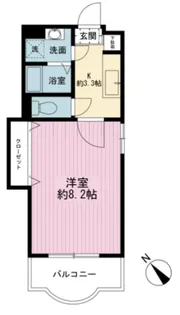 パレススイート【303号室】の間取り