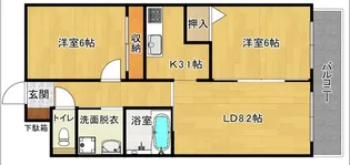 R’sレジデンス金隈【2階】の間取り