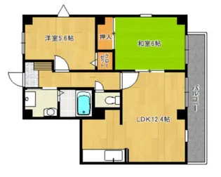 フォブール松ヶ丘【101号室】の間取り