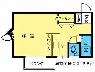 福岡県福岡市博多区諸岡6丁目【アパート】の間取り