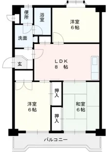 第2あかめコーポ【406号室】の間取り