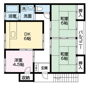 武末アパート【202号室】の間取り