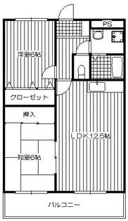 サザンコート片縄【3階】の間取り