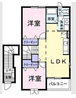 ミュートハオス【202号室】の間取り