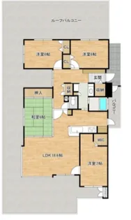 エイルヴィラグランシス春日【501号室】の間取り