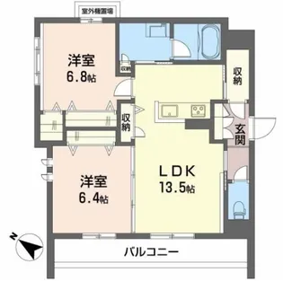 S−room曰佐 西館【3階】の間取り