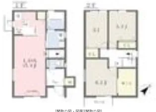 L`eau Blanche【D号室】の間取り