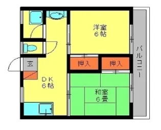 山内ビル【202号室】の間取り