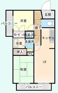 4丁目ビレッジ【4階】の間取り