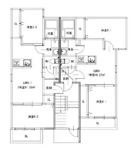 Hale Lea笹原【1階】の間取り