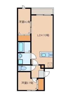 JFコート博多【1階】の間取り