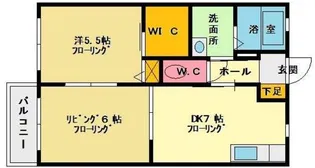 メゾン・アムール【102号室】の間取り