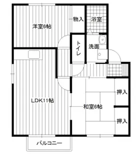 グリーンヴィラ若葉台【205号室】の間取り