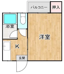 プライマリー大橋南【205号室】の間取り