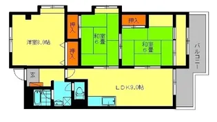 ユアーズマンション21【511号室】の間取り