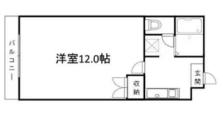 シティハイツ大産【201号室】の間取り