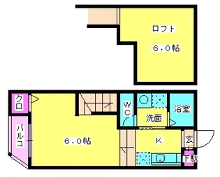 サニーガーデン諸岡【2階】の間取り