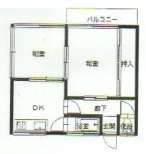 渡邊アパート【201号室】の間取り