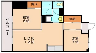 シャンテ老司【205号室】の間取り