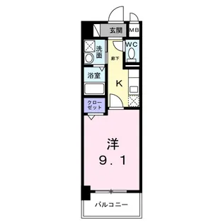プレシャス ベース【10階】の間取り