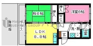 エステートYM【4階】の間取り