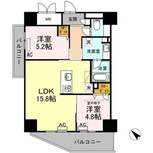 Palais Felicia(パレ フェリシア)【3階】の間取り