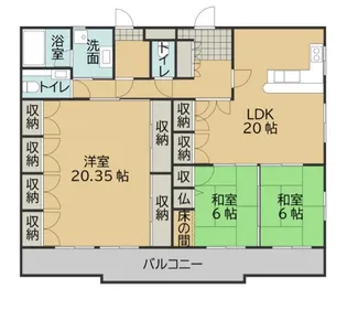 ファーム1【3階】の間取り