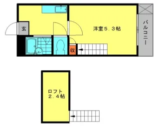 メルティングホーム【1階】の間取り